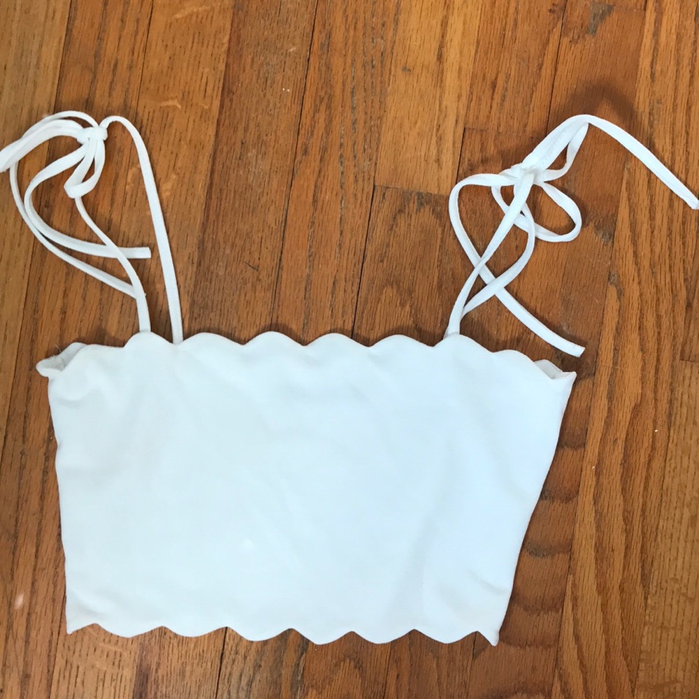 Zara Tie Strap Crop Tank